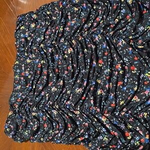 Abound Flower/Black Tube Top Small